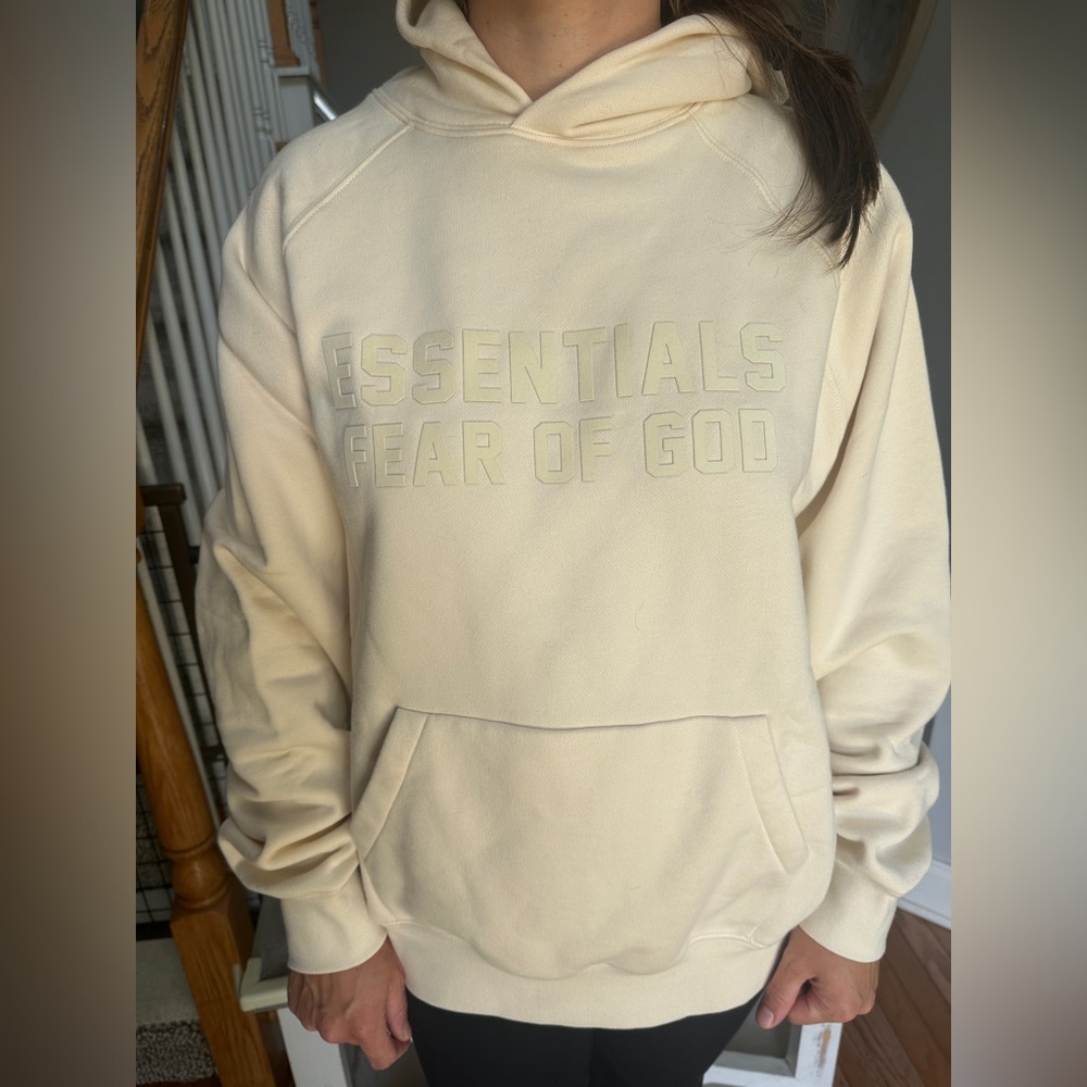 Essentials Fear of God Cream Hoodie